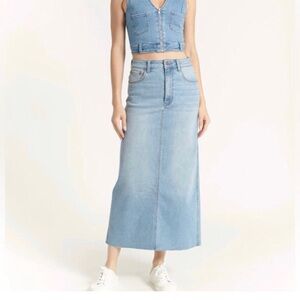 OAT New York Denim Maxi Skirt